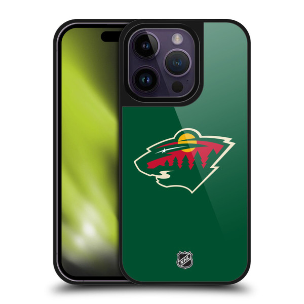 NHL Minnesota Wild Plain Gel Armour Case For Apple iPhone 14 Pro