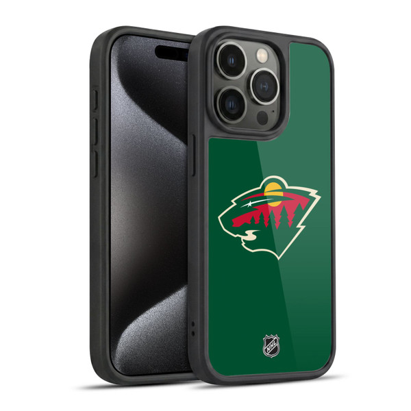 NHL Minnesota Wild Plain Gel Armour Case For Apple iPhone 15 Pro