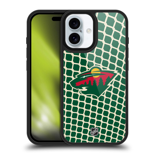 NHL Minnesota Wild Net Pattern Gel Armour Case For Apple iPhone 16