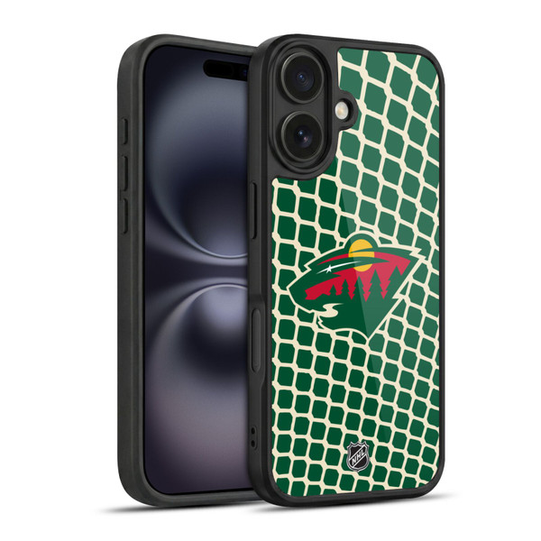 NHL Minnesota Wild Net Pattern Gel Armour Case For Apple iPhone 16