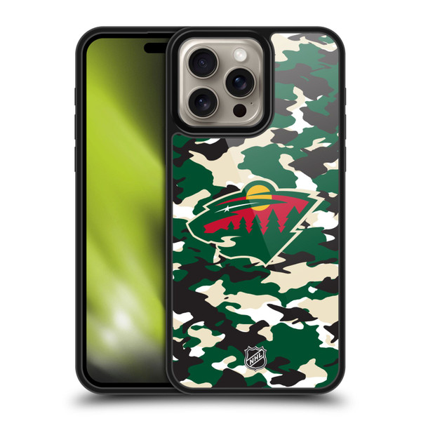 NHL Minnesota Wild Camouflage Gel Armour Case For Apple iPhone 16 Pro Max