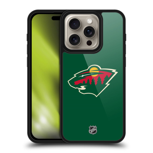 NHL Minnesota Wild Plain Gel Armour Case For Apple iPhone 16 Pro