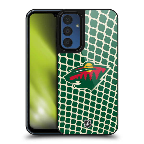 NHL Minnesota Wild Net Pattern Gel Armour Case For Samsung Galaxy A15