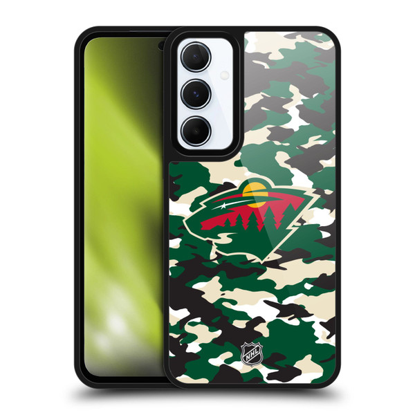NHL Minnesota Wild Camouflage Gel Armour Case For Samsung Galaxy A55 5G