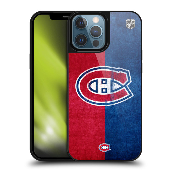 NHL Montreal Canadiens Half Distressed Gel Armour Case For Apple iPhone 13 Pro Max