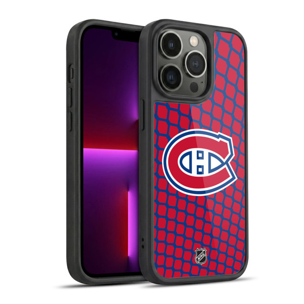 NHL Montreal Canadiens Net Pattern Gel Armour Case For Apple iPhone 13 Pro