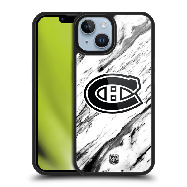 NHL Montreal Canadiens Marble Gel Armour Case For Apple iPhone 14 NHL Montreal Canadiens Marble Gel Armour Case For Apple iPhone 14