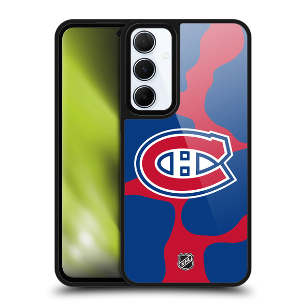NHL Montreal Canadiens Cow Pattern Gel Armour Case For Samsung Galaxy A55 5G