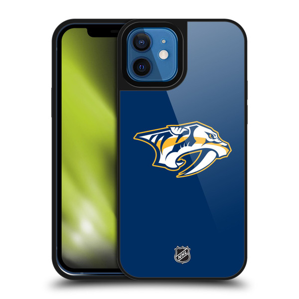 NHL Nashville Predators Plain Gel Armour Case For Apple iPhone 12 / iPhone 12 Pro