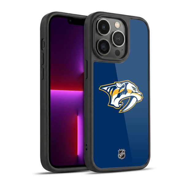 NHL Nashville Predators Plain Gel Armour Case For Apple iPhone 13 Pro