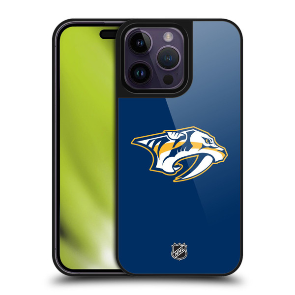 NHL Nashville Predators Plain Gel Armour Case For Apple iPhone 14 Pro Max