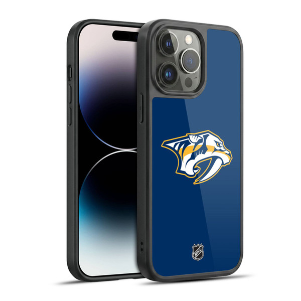 NHL Nashville Predators Plain Gel Armour Case For Apple iPhone 14 Pro Max