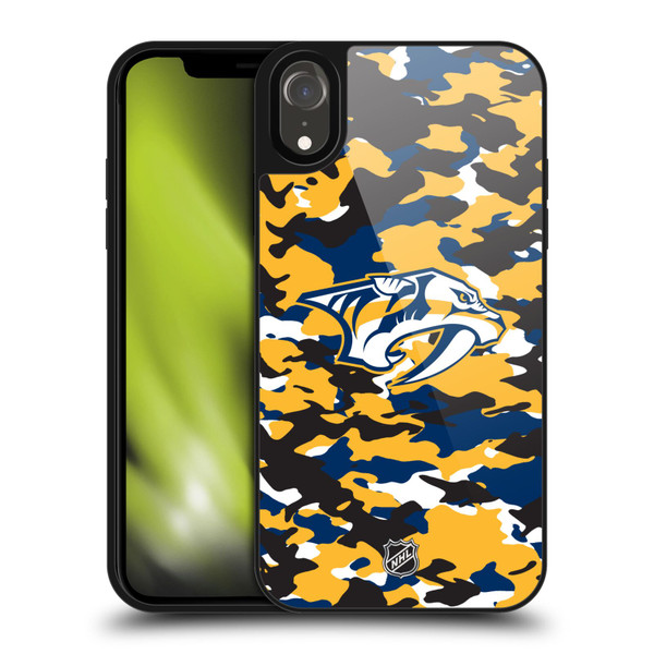 NHL Nashville Predators Camouflage Gel Armour Case For Apple iPhone XR