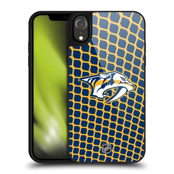 NHL Nashville Predators Net Pattern Gel Armour Case For Apple iPhone XR