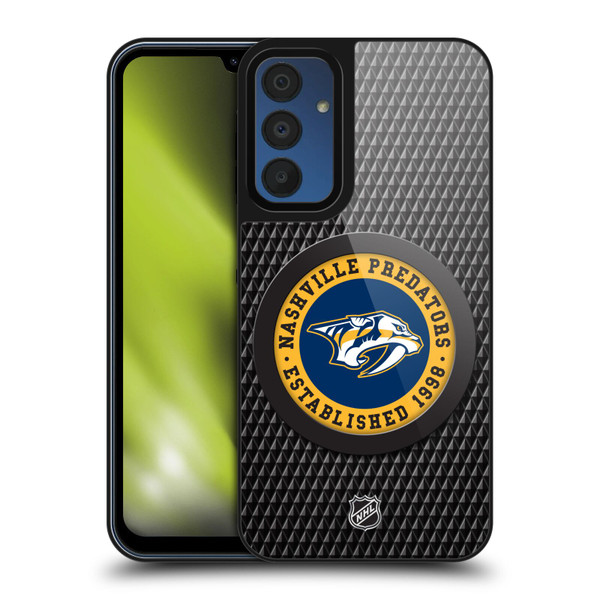NHL Nashville Predators Puck Texture Gel Armour Case For Samsung Galaxy A15