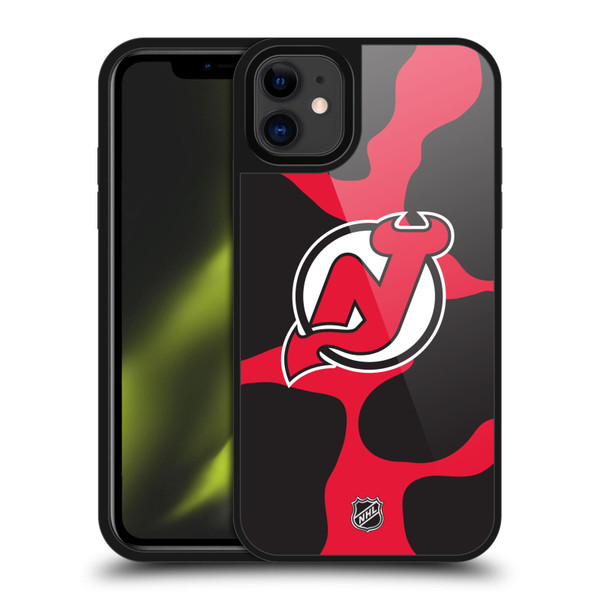 NHL New Jersey Devils Cow Pattern Gel Armour Case For Apple iPhone 11