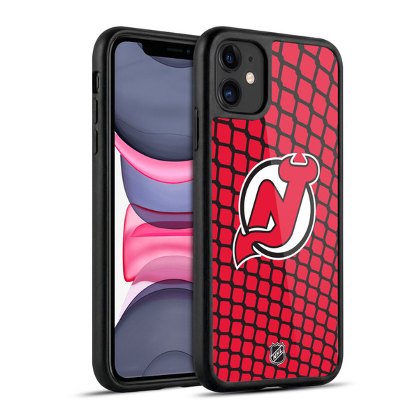 NHL New Jersey Devils Net Pattern Gel Armour Case For Apple iPhone 11