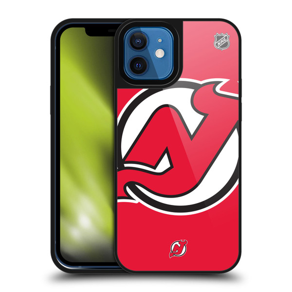 NHL New Jersey Devils Oversized Gel Armour Case For Apple iPhone 12 / iPhone 12 Pro