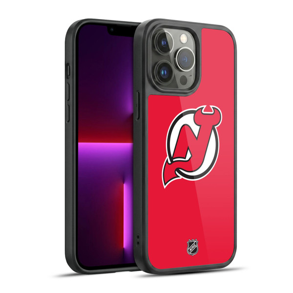 NHL New Jersey Devils Plain Gel Armour Case For Apple iPhone 13 Pro Max