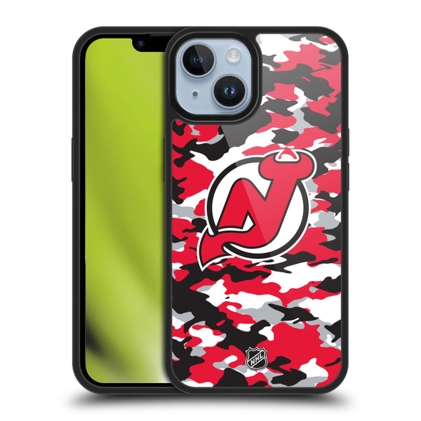 NHL New Jersey Devils Camouflage Gel Armour Case For Apple iPhone 14 NHL New Jersey Devils Camouflage Gel Armour Case For Apple iPhone 14