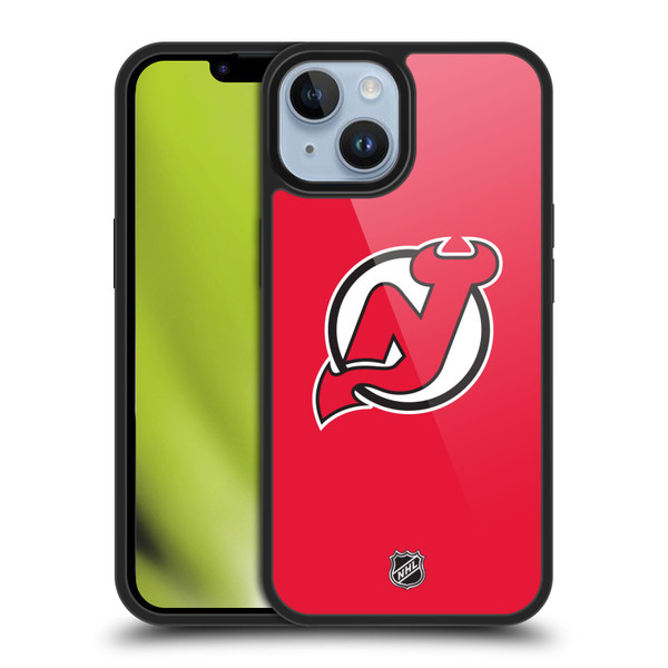 NHL New Jersey Devils Plain Gel Armour Case For Apple iPhone 14