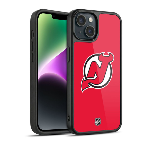 NHL New Jersey Devils Plain Gel Armour Case For Apple iPhone 14
