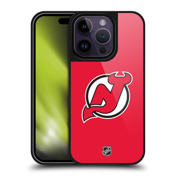 NHL New Jersey Devils Plain Gel Armour Case For Apple iPhone 14 Pro