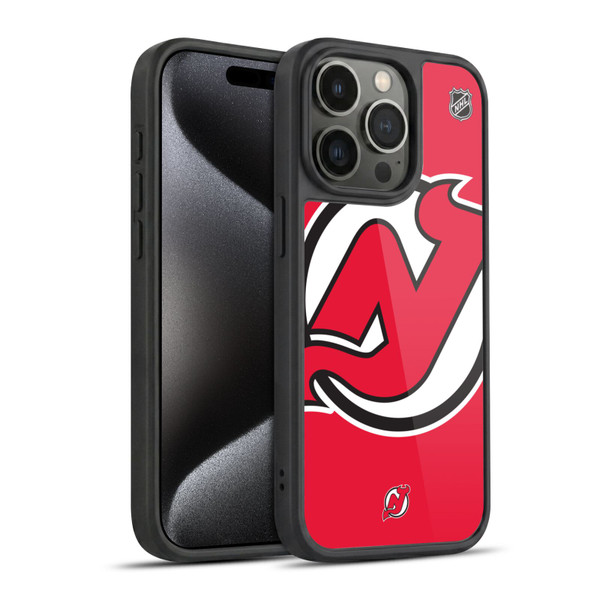 NHL New Jersey Devils Oversized Gel Armour Case For Apple iPhone 15 Pro