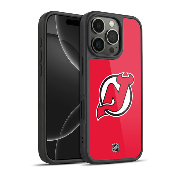 NHL New Jersey Devils Plain Gel Armour Case For Apple iPhone 16 Pro