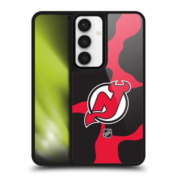NHL New Jersey Devils Cow Pattern Gel Armour Case For Samsung Galaxy S24 5G