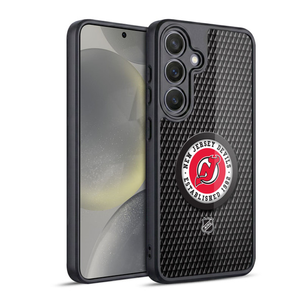 NHL New Jersey Devils Puck Texture Gel Armour Case For Samsung Galaxy S24 5G