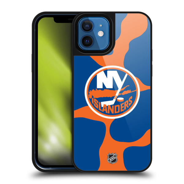 NHL New York Islanders Cow Pattern Gel Armour Case For Apple iPhone 12 / iPhone 12 Pro