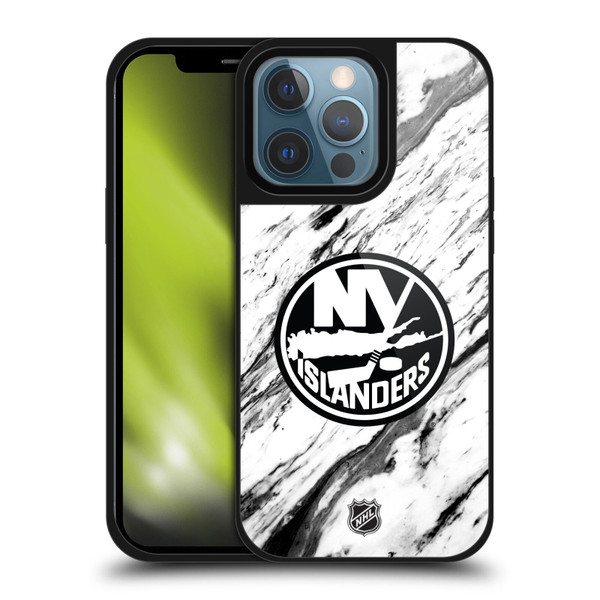 NHL New York Islanders Marble Gel Armour Case For Apple iPhone 13 Pro