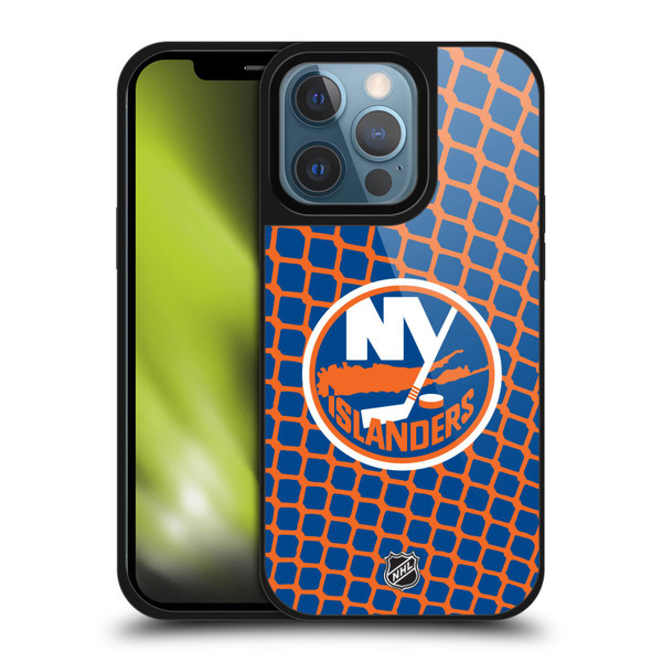 NHL New York Islanders Net Pattern Gel Armour Case For Apple iPhone 13 Pro
