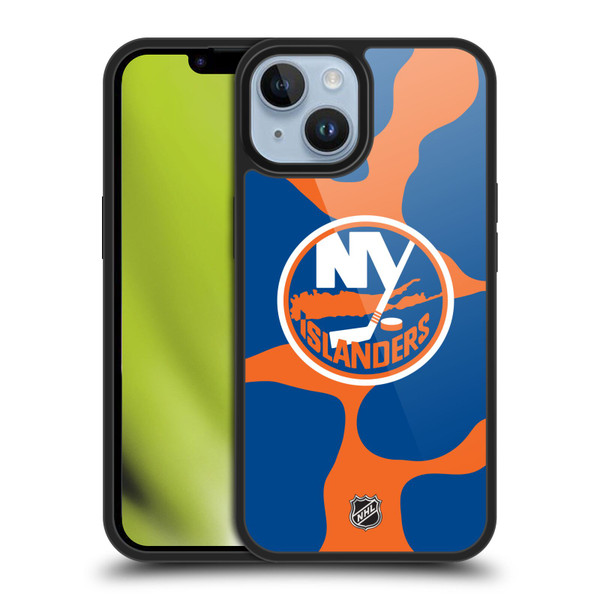 NHL New York Islanders Cow Pattern Gel Armour Case For Apple iPhone 14