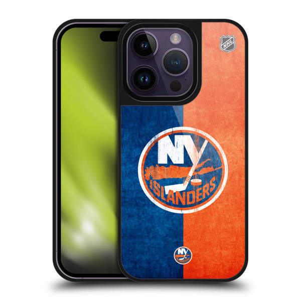NHL New York Islanders Half Distressed Gel Armour Case For Apple iPhone 14 Pro