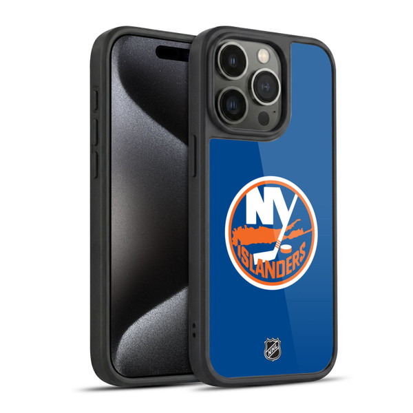 NHL New York Islanders Plain Gel Armour Case For Apple iPhone 15 Pro