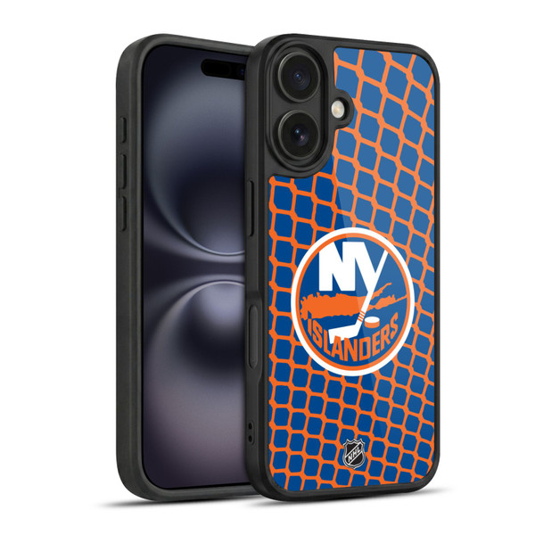 NHL New York Islanders Net Pattern Gel Armour Case For Apple iPhone 16