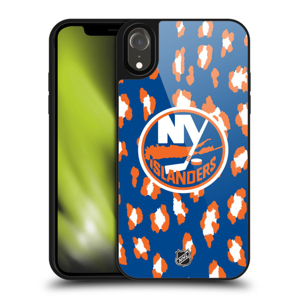 NHL New York Islanders Leopard Pattern Gel Armour Case For Apple iPhone XR