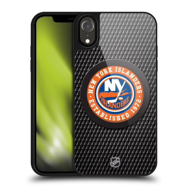 NHL New York Islanders Puck Texture Gel Armour Case For Apple iPhone XR