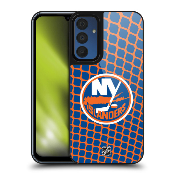 NHL New York Islanders Net Pattern Gel Armour Case For Samsung Galaxy A15