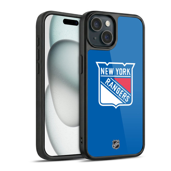 NHL New York Rangers Plain Gel Armour Case For Apple iPhone 15
