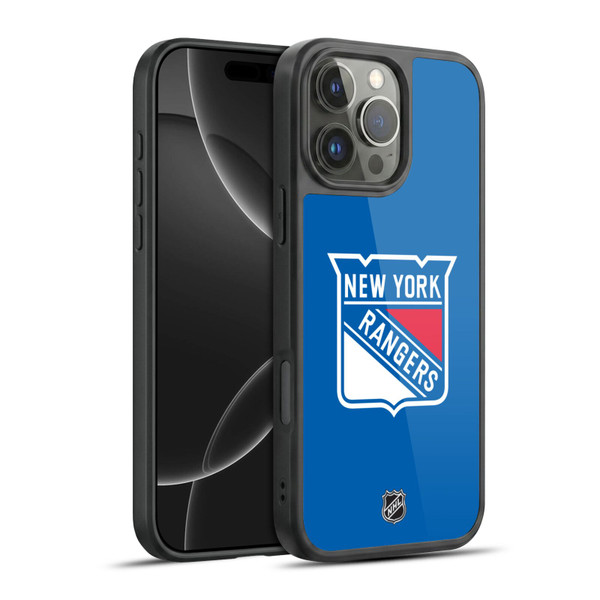 NHL New York Rangers Plain Gel Armour Case For Apple iPhone 16 Pro Max