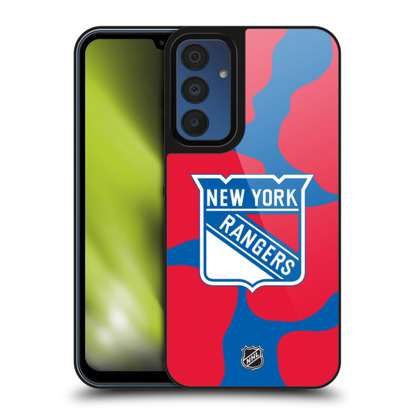 NHL New York Rangers Cow Pattern Gel Armour Case For Samsung Galaxy A15
