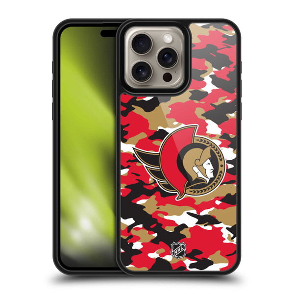NHL Ottawa Senators Camouflage Gel Armour Case For Apple iPhone 16 Pro Max NHL Ottawa Senators Camouflage Gel Armour Case For Apple iPhone 16 Pro Max