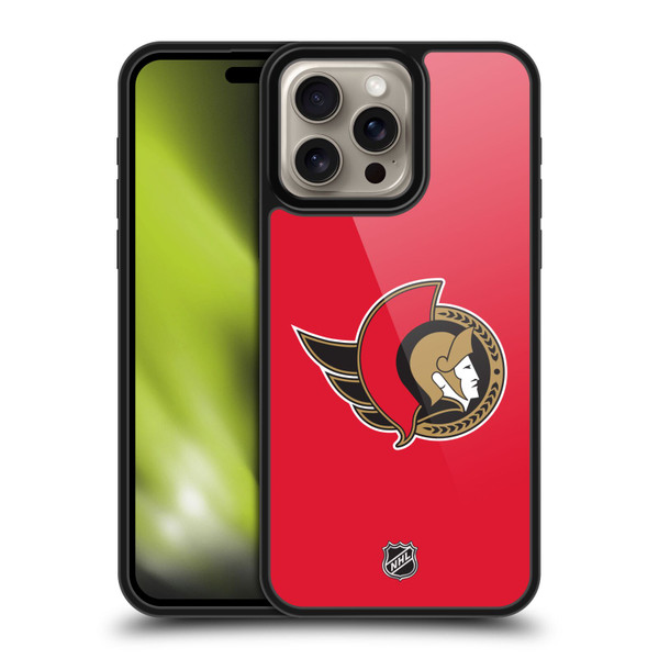 NHL Ottawa Senators Plain Gel Armour Case For Apple iPhone 16 Pro Max