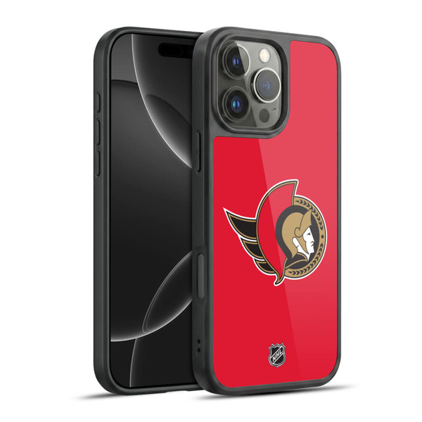 NHL Ottawa Senators Plain Gel Armour Case For Apple iPhone 16 Pro Max