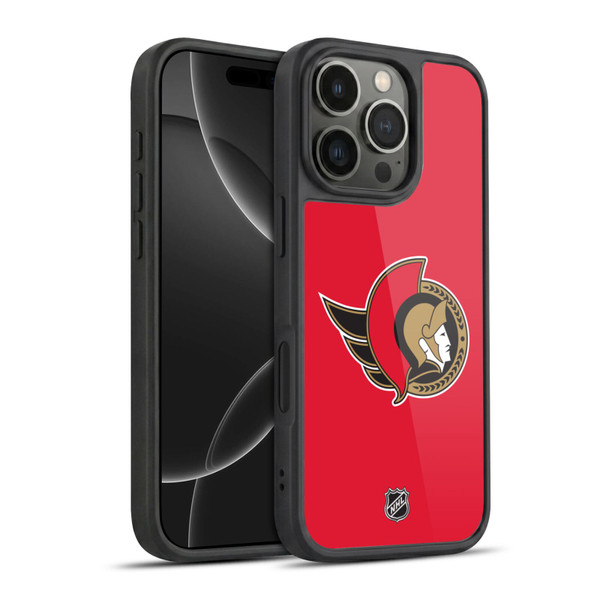 NHL Ottawa Senators Plain Gel Armour Case For Apple iPhone 16 Pro