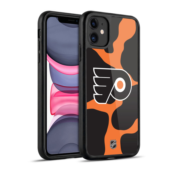 NHL Philadelphia Flyers Cow Pattern Gel Armour Case For Apple iPhone 11