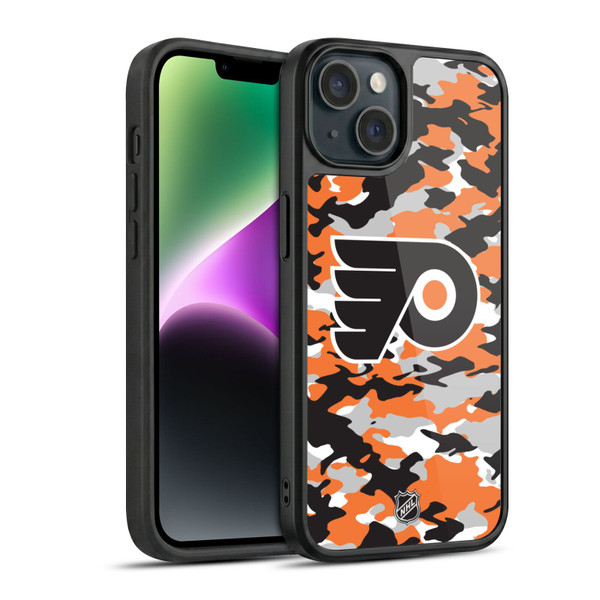 NHL Philadelphia Flyers Camouflage Gel Armour Case For Apple iPhone 14